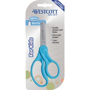 Westcott+Blunt+Tip+5%26quot%3B+Kids+Scissors+-+5%26quot%3B+Overall+Length+-+Stainless+Steel+-+Blunted+Tip+-+Assorted+-+30+%2F+Pack