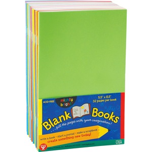 Hygloss Mighty Bright Blank Books - 5.5