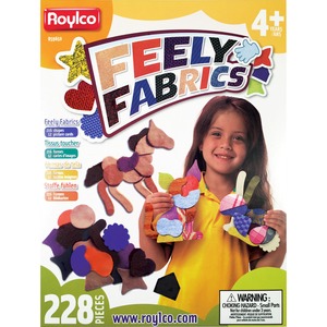 Roylco Feely Fabrics Sensory Exploration - Fun Theme/Subject - Assorted Shape - 6