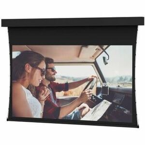 Da-Lite Tensioned Professional Electrol Series Projection Screen - Ceiling-Recessed with Wooden Case - 220in Screen