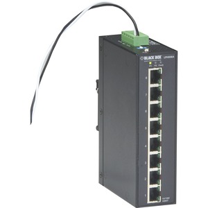 Black Box Industrial Unmanaged Gigabit PoE+ Switch - 8-Port