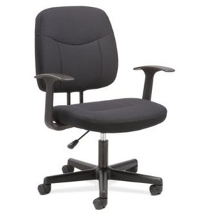 HON Task Chair - Fabric Seat - Black Fabric Back - Mid Back - 5-star Base - 1 / Pack