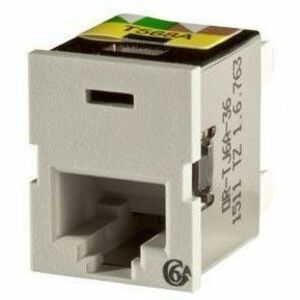 Ortronics Clarity Cat6a TracJack,T568A/B,8 Pos, WM Gray 180 Degree