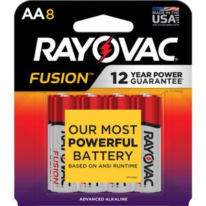 Rayovac+Fusion+Advanced+Alkaline+AA+Batteries+-+For+Multipurpose+-+AA+-+8+%2F+Pack