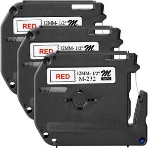 P-touch+P-touch+Nonlaminated+M+Series+Tape+Cartridge+-+1%2F2%26quot%3B+Width+x+26+1%2F5+ft+Length+-+Rectangle+-+Direct+Thermal+-+White+-+Self-adhesive%2C+Non-laminated+-+3+%2F+Bundle