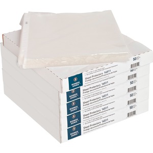 Business+Source+Sheet+Protectors+-+For+Letter+8+1%2F2%26quot%3B+x+11%26quot%3B+Sheet+-+3+x+Holes+-+Ring+Binder+-+Top+Loading+-+Rectangular+-+Clear+-+Polypropylene+-+250+%2F+Carton
