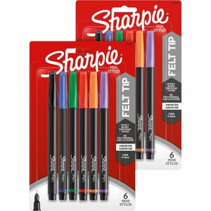 Sharpie+Fine+Point+Pens+-+6-Packs+-+Fine+Pen+Point+-+Assorted+-+2+%2F+Bundle