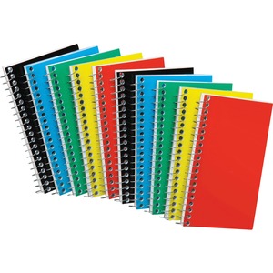 Ampad+Sidebound+Memo+Notebooks+-+50+Sheets+-+Wire+Bound+-+5%26quot%3B+x+3%26quot%3B+-+White+Paper+-+AssortedPressboard+Cover+-+Mediumweight%2C+Rigid+-+10+%2F+Bundle