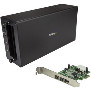 StarTech.com Thunderbolt 3 to FireWire Adapter - External PCI Enclosure - PCIe Card plus T