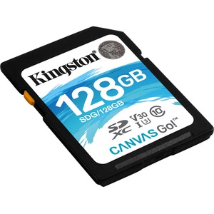 Kingston Canvas Go! 128 GB Class 10/UHS-I (U3) SDXC - 90 MB/s Read - 45 MB/s Write