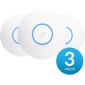 Ubiquiti UniFi nanoHD UAP-nanoHD IEEE 802.11ac 1.99 Gbit/s Wireless Access Point - 2.40 GHz, 5 GHz - MIMO Technology - 1 x Network (RJ-45) - Gigabit Ethernet - Wall Mountable, Ceiling Mountable - 3 Pack