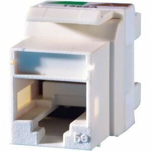 Ortronics Category 5e Keystone jack, Electrical Ivory