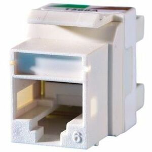 Ortronics TechChoice 6 Keystone jack, Wiremold ivory