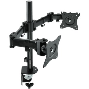 3M Clamp Mount for Monitor - Black - Adjustable Height - 2 Display(s) Supported - 28.5inS