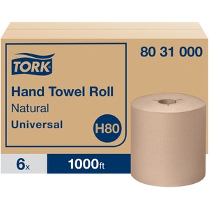 TORK+Universal+Hand+Towel+Roll+-+1+Ply+-+8%26quot%3B+Width+x+1000+ft+Length+-+7.80%26quot%3B+Roll+Diameter+-+1+29%2F32%26quot%3B+Core+-+Natural+-+Paper+-+6
