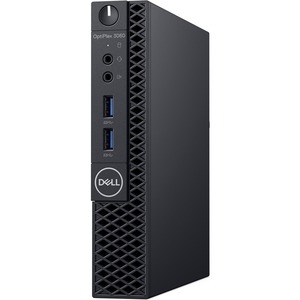 Dell OptiPlex 3000 3060 Desktop Computer - Intel Core i3 8th Gen i3-8100T 3.10 GHz - 8 GB RAM DDR4 SDRAM - 128 GB SSD - Micro PC