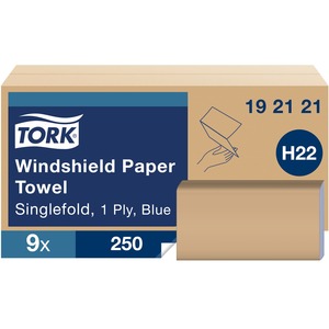 Tork+Folded+Windshield+Paper+Towel+Blue+H22+-+Tork+Folded+Windshield+Paper+Towel+Blue+H22%2C+Absorbent+and+Versatile%2C+9+x+250+Towels%2C+192121