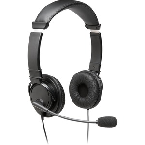 Kensington Classic 3.5mm Headset with Mic - Stereo - Mini-phone (3.5mm) - Wired - Over-the-head - Binaural - Circumaural - 6 ft Cable - Noise Cancelling Microphone - Noise Canceling