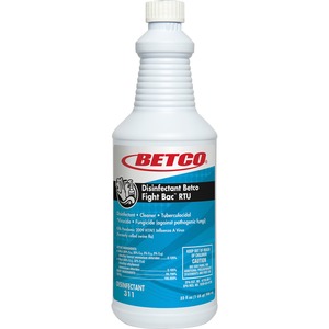 Betco+Fight-Bac+RTU+Disinfectant+Cleaner+-+Ready-To-Use+-+32+fl+oz+%281+quart%29+-+Citrus+Floral+Scent+-+1+Each+-+Anti-bacterial%2C+Quick+Drying%2C+Deodorize+-+Clear
