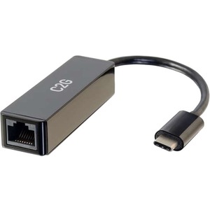 C2G USB-C to Ethernet Network Adapter - USB 3.0 Type C - 1 Port(s) - 1 - Twisted Pair - 1000Base-T - Portable
