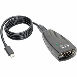 Tripp Lite by Eaton USB-C to Serial DB9 RS232 Adapter Cable - 3 ft. (0.91 m) Keyspan High-Speed (M/M) TAA