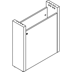 Lorell+Prominence+2.0+Modular+Table+Base+with+Door+-+Mahogany+Base+-+28%26quot%3B+Height+x+24%26quot%3B+Width+x+8%26quot%3B+Depth+-+Assembly+Required+-+1+Each