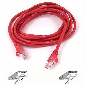 Belkin Cat5e Patch Cable - RJ-45 Male - RJ-45 Male - 2ft - Red