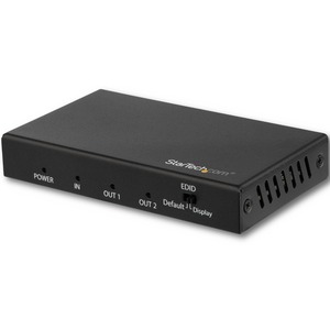 StarTech.com 2 Port HDMI Splitter - 4K 60Hz - 1x2 Way HDMI 2.0 Splitter - HDR - ST122HD202 - HDMI 2.0 splitter supports UHD 4K at 60Hz and HDR - 1x2 HDMI splitter 4K passes EDID - 2 Port 4K HDMI Splitter 1 in 2 out installs easily - 2 way HDMI splitter offers 4:4:4 chroma - HDMI port splitter backed by 2 YR warranty