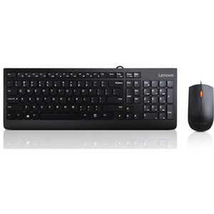 Lenovo 300 USB Combo Keyboard & Mouse - US English (103P) - USB Cable - English (US) - USB Cable - Optical - 1600 dpi - 3 Button - Scroll Wheel - Symmetrical - Compatible with PC, Windows - Retail