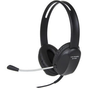 Cyber Acoustics AC-4006 USB Stereo Headset - Stereo - USB - Wired - 20 Hz - 20 kHz - Over-the-head - Binaural - Supra-aural - Uni-directional, Noise Cancelling Microphone