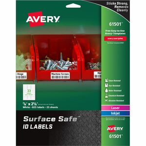 Avery® Surface Safe ID Label - 7/8