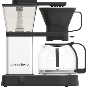 Coffee Pro 8-cup Pourover Coffee Brewer - Programmable - 8 Cup(s) - Multi-serve - Black, Silver