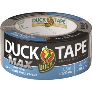 Duck+MAX+Strength+Weather+Duct+Tape+-+20+yd+Length+x+1.88%26quot%3B+Width+-+1+Each+-+Silver