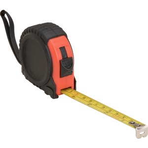 Genuine+Joe+Tape+Measure+-+12+ft+Length+-+Imperial+Measuring+System+-+Red%2C+Black+-+1+Each