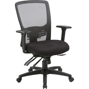 Lorell High-back Mesh Chair - Black Seat - Black Back - High Back - 5-star Base - 1 Each