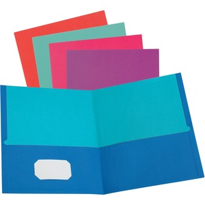 Oxford+Letter+Recycled+Pocket+Folder+-+8+1%2F2%26quot%3B+x+11%26quot%3B+-+100+Sheet+Capacity+-+2+Pocket%28s%29+-+Assorted+-+10%25+Recycled+-+50+%2F+Box