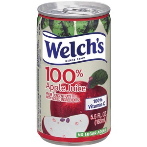 Welch's 100% Apple Juice Cans - Concentrate - 5.50 fl oz (163 mL) - 48 / Carton