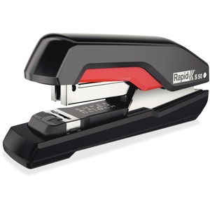 Swingline+SuperFlatClinch+50+Desktop+Stapler+-+50+Sheets+Capacity+-+105+Staple+Capacity+-+Half+Strip+-+5%2F16%26quot%3B+Staple+Size+-+1+Each+-+Black%2C+Red