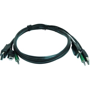 10 FT KVM USB DISPLAYPORT CABLE WITH AUD