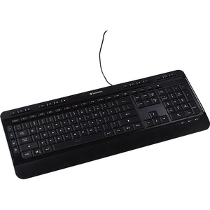 Verbatim+Illuminated+Wired+Keyboard+-+Cable+Connectivity+-+USB+Type+A+Interface+Media+Player+Hot+Key%28s%29+-+Windows%2C+Mac+OS%2C+Linux+-+Black