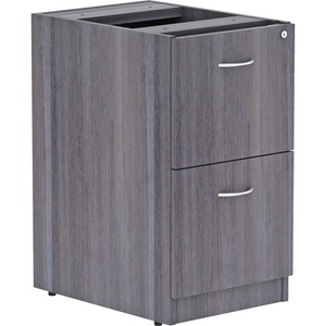 Lorell+Essentials+Series+File%2FFile+Fixed+File+Cabinet+-+16%26quot%3B+x+22%26quot%3B28.3%26quot%3B+-+2+x+File+Drawer%28s%29+-+Finish%3A+Laminate%2C+Weathered+Charcoal+-+File+Drawer