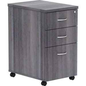 Lorell+Essentials+Series+Box%2FBox%2FFile+Mobile+File+Cabinet+-+16%26quot%3B+x+22%26quot%3B28.3%26quot%3B+-+3+x+Box%2C+File+Drawer%28s%29+-+Finish%3A+Weathered+Charcoal%2C+Laminate