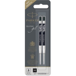 Parker+Ballpoint+Gel+Pen+Refill+-+Medium+Point+-+Black+Ink+-+Smooth+Writing+-+2+%2F+Pack