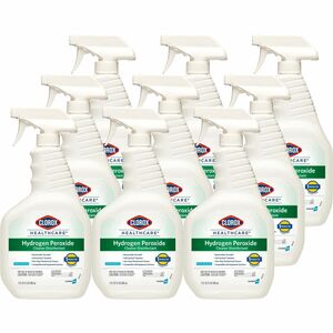 Clorox+Healthcare+Hydrogen+Peroxide+Cleaner+Disinfectant+Spray+-+32+fl+oz+%281+quart%29+-+9+%2F+Carton+-+Bleach-free%2C+Disinfectant%2C+Antibacterial+-+Clear