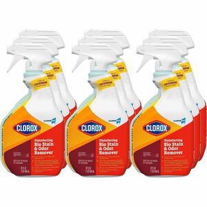 CloroxPro%26%238482%3B+Disinfecting+Bio+Stain+%26+Odor+Remover+Spray+-+Ready-To-Use+-+32+fl+oz+%281+quart%29+-+Deodorize%2C+Bleach-free%2C+Disinfectant%2C+Antibacterial+-+Translucent+-+2+%2F+Pallet