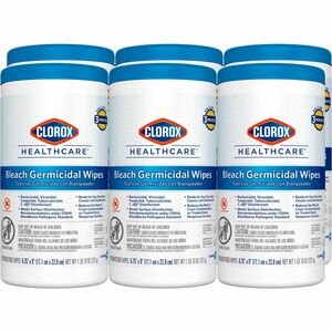 Clorox+Healthcare+Bleach+Germicidal+Wipes+-+Ready-To-Use+-+9%26quot%3B+Length+x+6.75%26quot%3B+Width+-+70+%2F+Tub+-+450+%2F+Pallet+-+Anti-corrosive%2C+Antibacterial+-+White