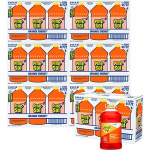 CloroxPro%26trade%3B+Pine-Sol+All+Purpose+Cleaner+-+Concentrate+-+144+fl+oz+%284.5+quart%29+-+Orange+Energy+Scent+-+63+%2F+Bundle+-+Deodorize%2C+Water+Soluble%2C+Residue-free%2C+Antibacterial+-+Orange