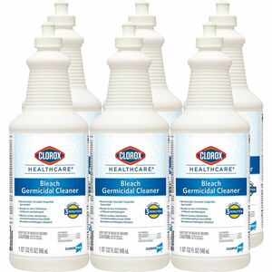 Clorox+Healthcare+Pull-Top+Bleach+Germicidal+Cleaner+-+Ready-To-Use+-+32+fl+oz+%281+quart%29+-+Anti-corrosive%2C+Antibacterial%2C+Disinfectant+-+White+-+2+%2F+Pallet