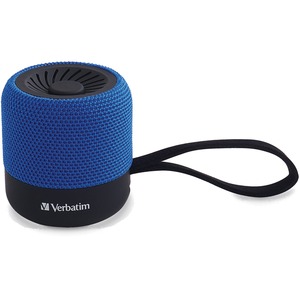 Verbatim Portable Bluetooth Speaker System - Blue - 100 Hz to 20 kHz - TrueWireless Stereo - Battery Rechargeable - 1 Pack