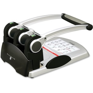 Business Source Manual 3-Hole Punch - 3 Punch Head(s) - 300 Sheet - 17.8